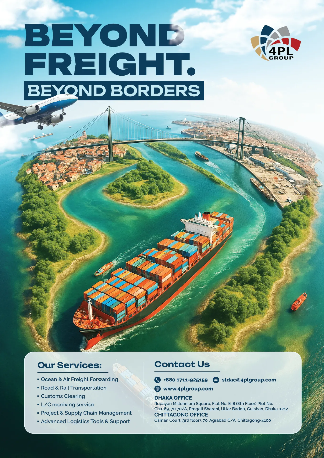 4PL Group — Freight Magazine Ad — Freight & Logistics in USA