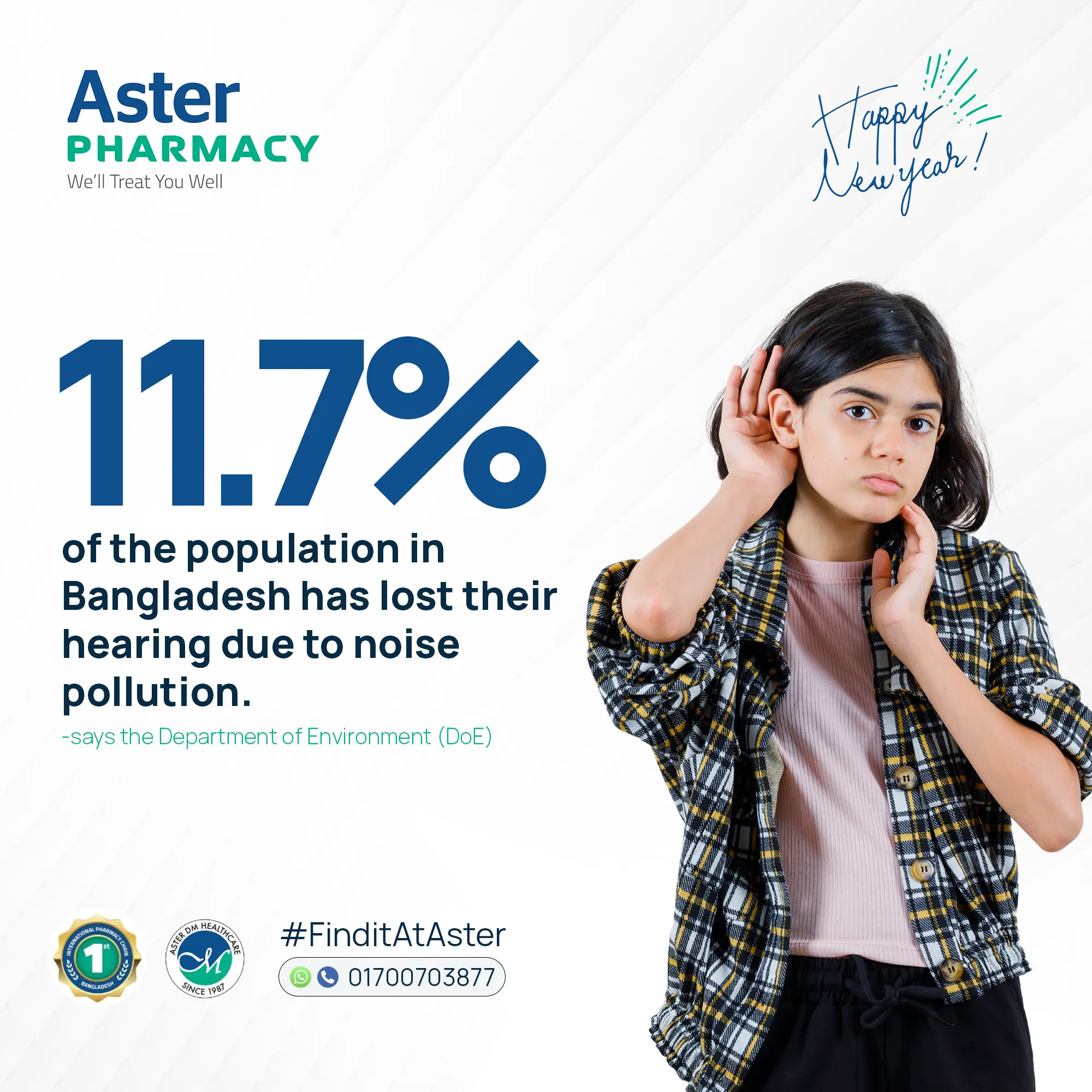 Aster Pharmacy — Noise Pollution Awareness — Pharmaceutical & Healthcare in Bangladesh