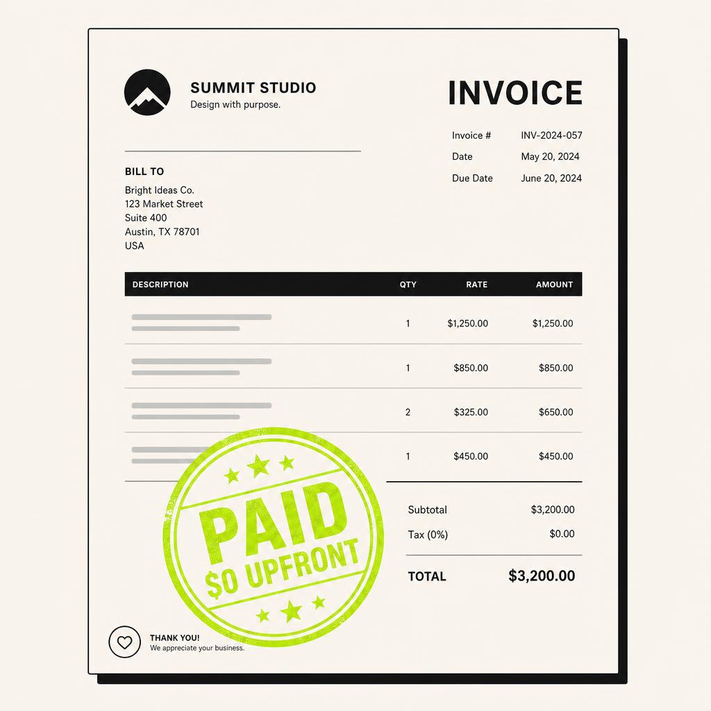 No Upfront Cost Website Design: How It Actually Works — featured blog image