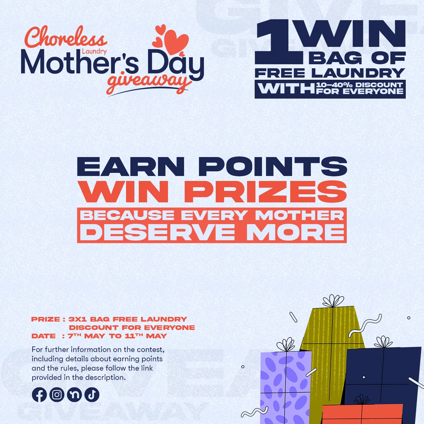 Choreless Laundry — Mother's Day Post — Laundry & Home Services in Seattle, USA
