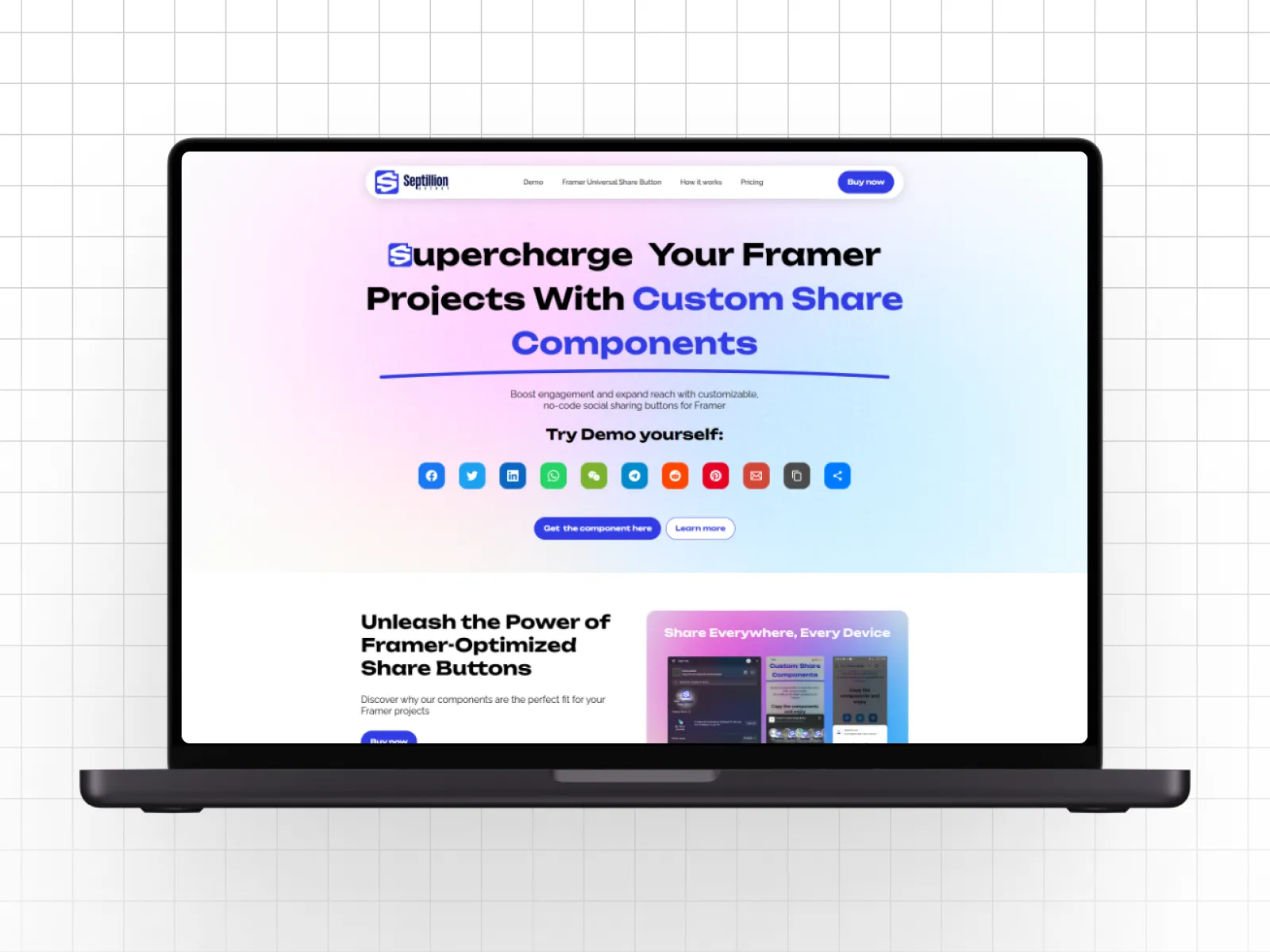 Framer Universal Share — Web Components & SaaS in USA
