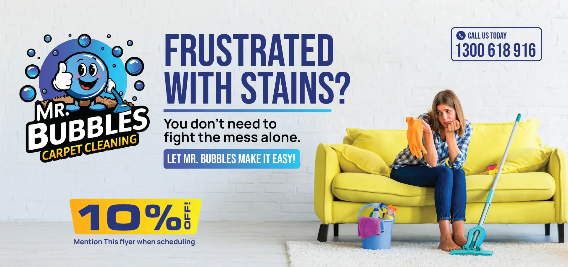 Mr. Bubble — Carpet Cleaning Ad — Carpet Cleaning & Home Services in USA